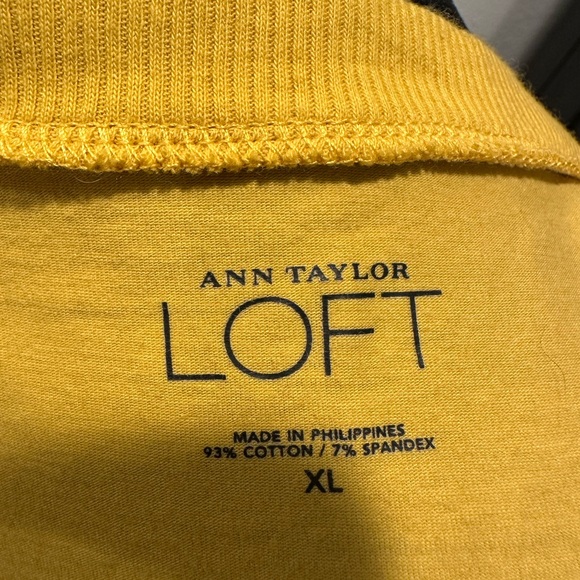 LOFT Mustard Yellow Blouse - Picture 3 of 4